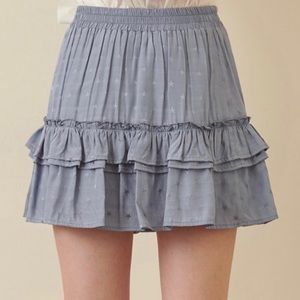 BRAND NEW! scattered star blue mini skirt
